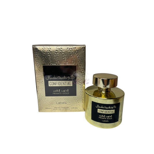 Eau de Parfum Confidential Private Gold 100ml De Lattafa