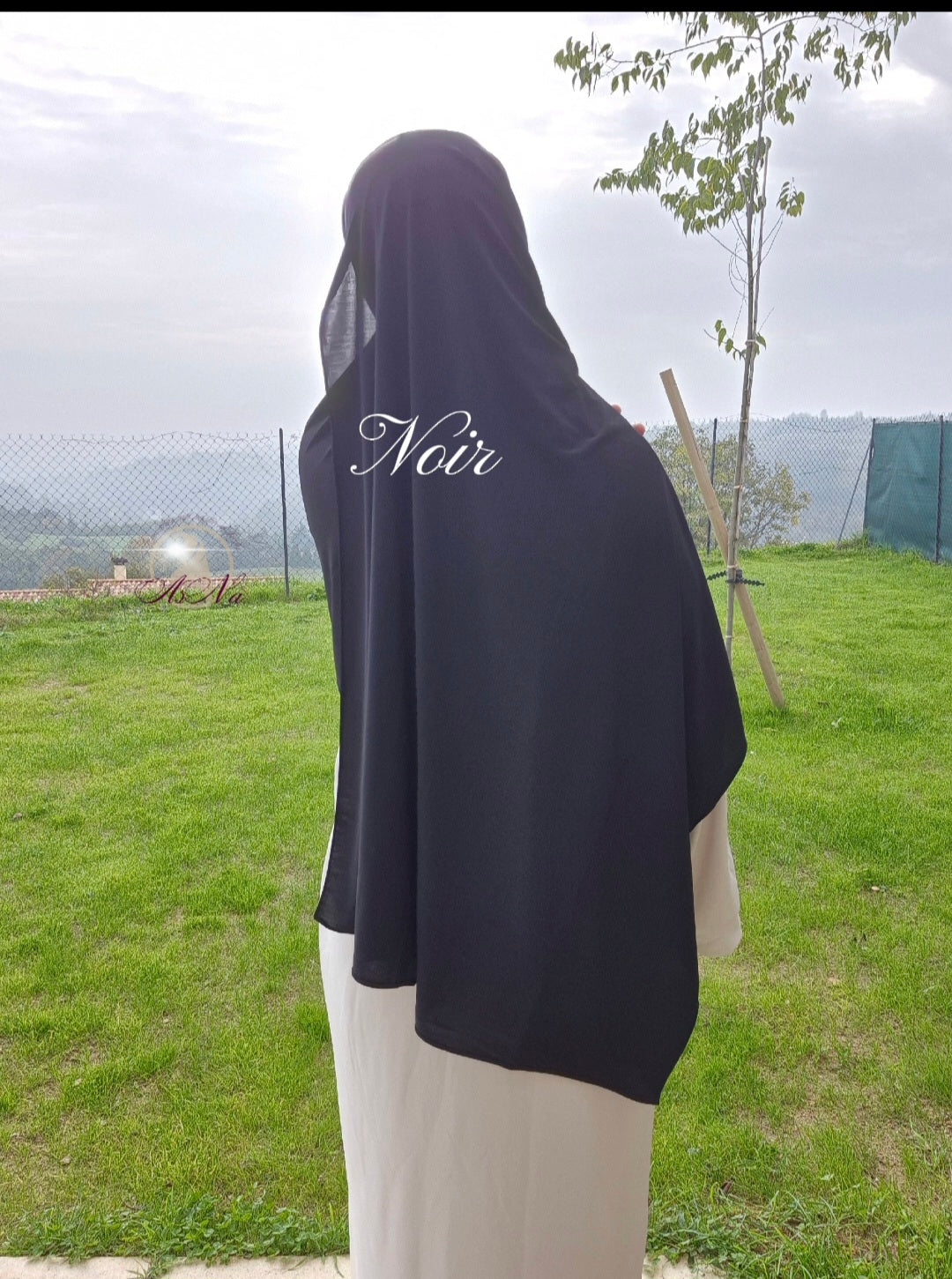 Hijab Jersey Premium Sedef Noir